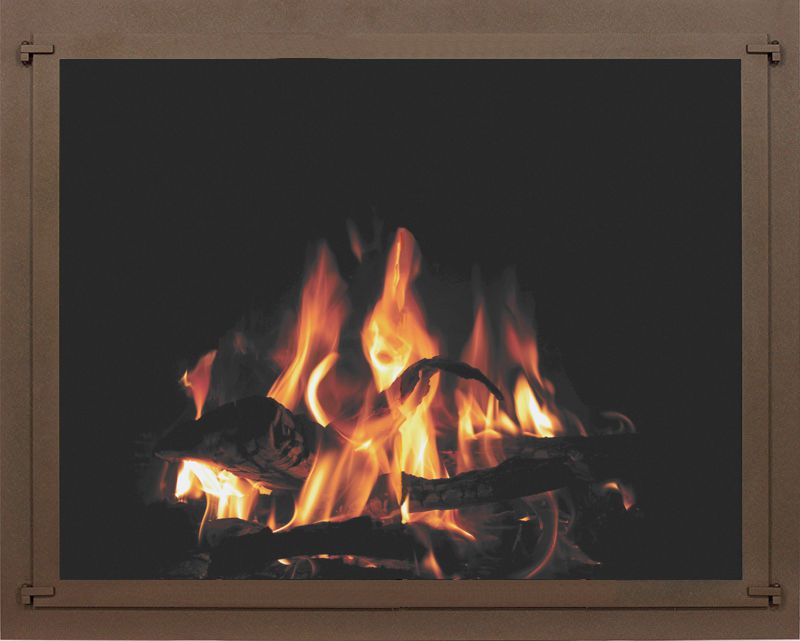Cascade Fixed Panel Fireplace Door for See-Through Fireplaces